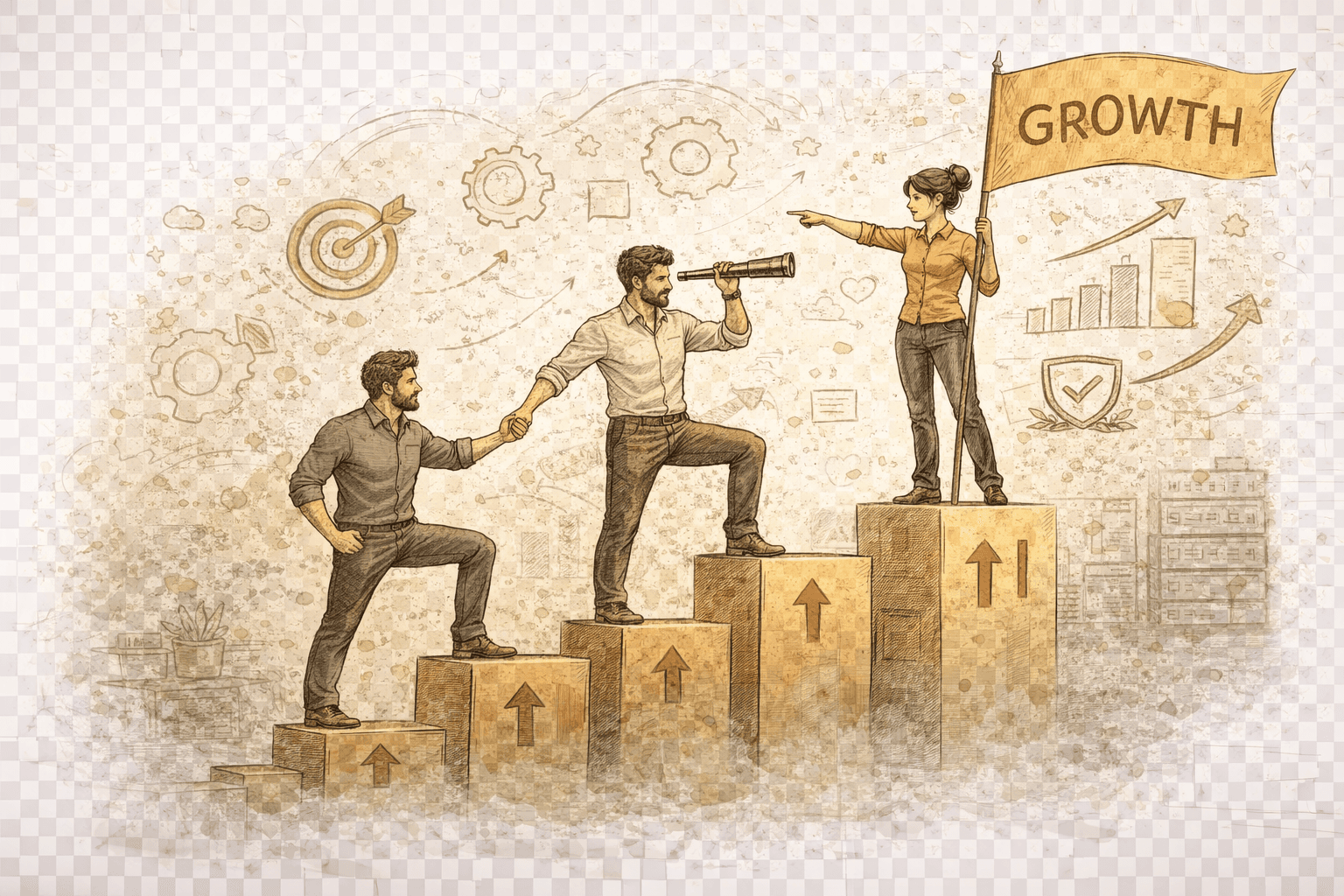 Scaling product team collaborating